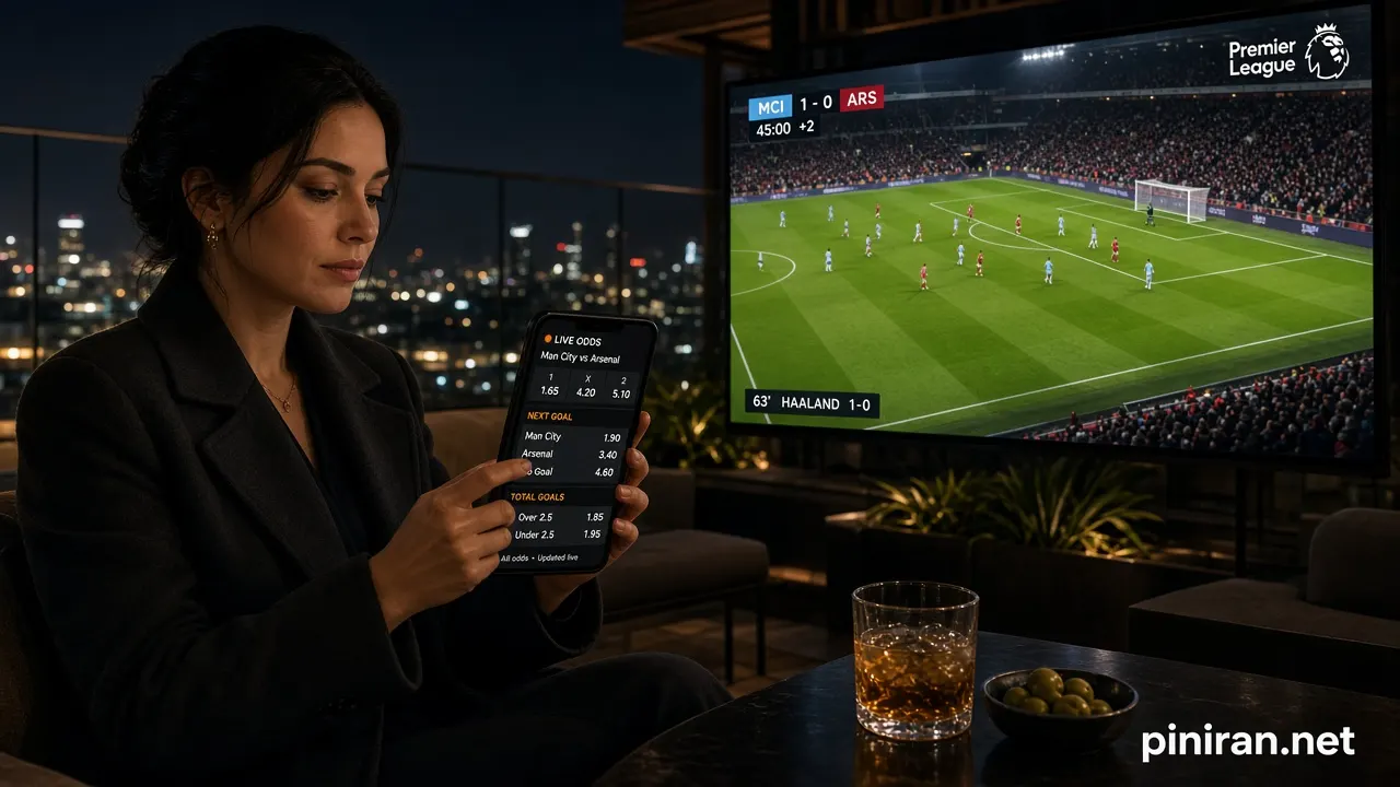 روفتاپ با صفحه نمایش مسابقه زنده و زنان تماشاگر